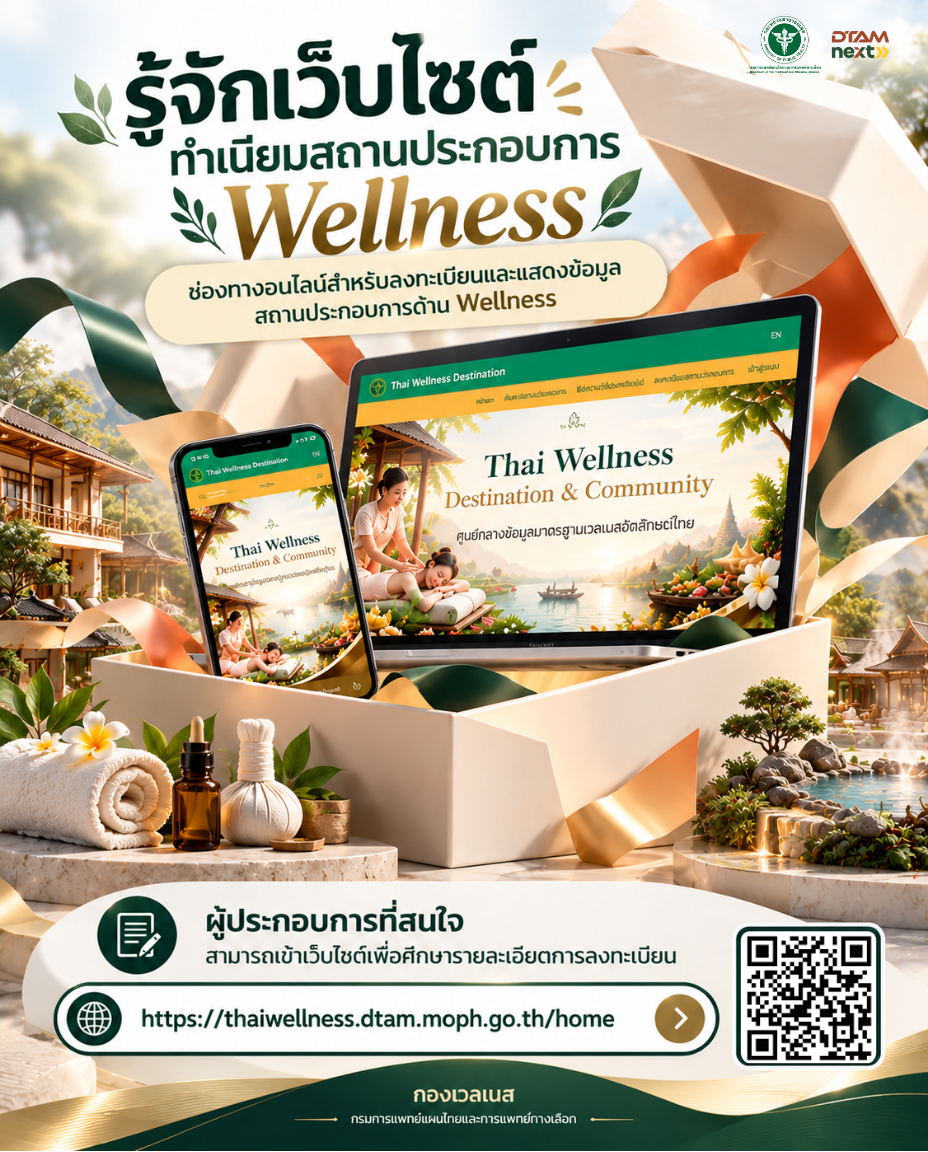 📢 รู้จักเว็ปไซต์ทำเนียบสถานประกอบการ Wellness